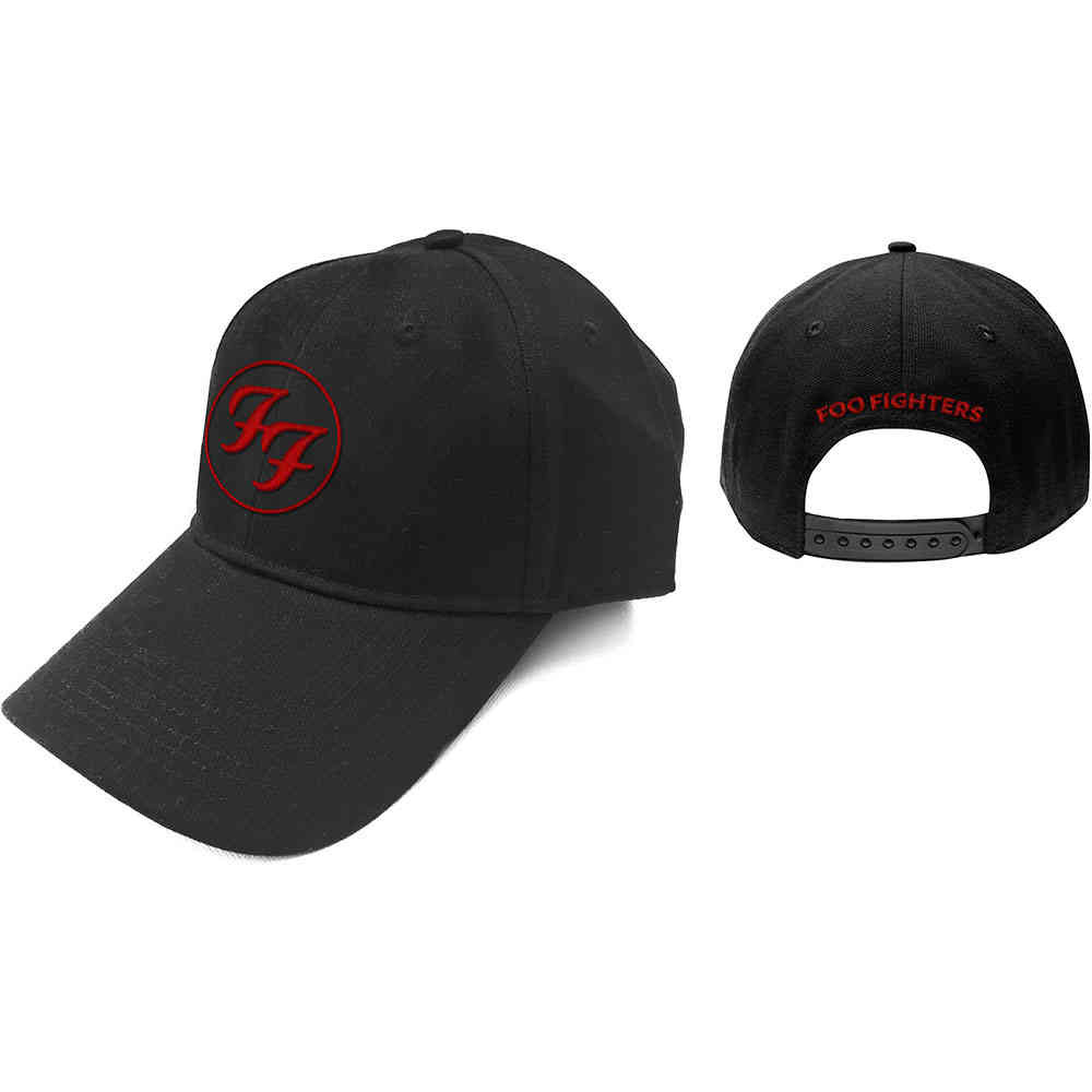 Foo Fighters - Red Circle Logo Baseball pet - Zwart
